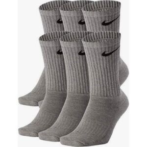 Nike Mens Performance Cotton Cushioned Crew Socks Gray Size 8-12 Large